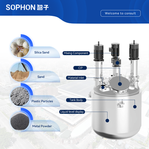 Sophon 100L 200L thép không gỉ Bùn Chất lỏng trộn phân tán máy cho dầu gội chất tẩy rửa kem trộn Tank với khuấy - Product Image 3