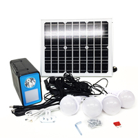 Facile à stocker Kits d'énergie solaire téléphone portable USB ventilateur tablette charge Mini système d'éclairage solaire multifonction système solaire CC