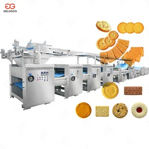 Automatic Soft And Hard Biscuit Make Cream Soda Crackers Machine Bear Biscuit Production Line Price