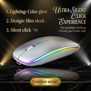 Grossiste Souris Ordinateur <b>Mouse</b> Sem Fio Silent RGB LED Backlit Wireless <b>Mouse</b> Reaching BT Optical <b>Mice</b> for PC Laptop - Product Image 1