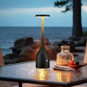 Lámpara de Mesa con Forma de Botella de Vino, Lámpara de Noche Recargable para Mesa de Noche - Product Image 1