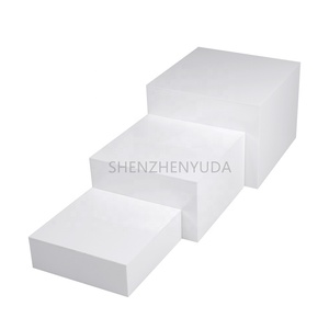 3 miếng <span class=keywords><strong>Cube</strong></span> Riser Quảng trường sản phẩm khuyến mãi tự chọn hiển thị thực phẩm Riser phục vụ đứng cho thực phẩm hiển thị - Product Image 3