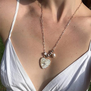 Collar con Colgante de Piedra de Corazón, Joyería de Moda de Europa y Estados Unidos, Accesorios de Moda - Product Image 2