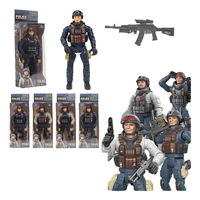 Arma de Plástico de Operaciones Especiales de Policía, Figura de Acción del Ejército Ruso de Operaciones Especiales, Colección de Juguetes para Niños de 3+ Años