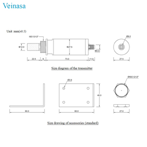 Capteur de mesure de température numérique Veinasa-LD04 avec affichage optionnel du point de rosée pour la surveillance de l'air OEM ODM Veinasa-LD01 Point de rosée A - Product Image 3