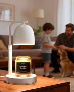 Lampe chauffe-bougie électrique en métal personnalisable avec prise AU, hauteur réglable et fonction minuterie - Product Image 5