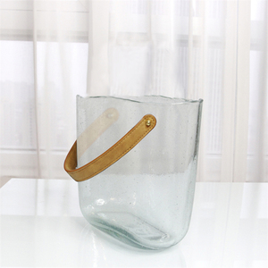 New Arrival <strong>Glass</strong> <strong>Bag</strong> <strong>Vase</strong> Clear Hand Blown <strong>Glass</strong> <strong>Vases</strong> Handbag Shape Flower <strong>Vase</strong> for Wedding Home Table Decor - Product Image 5