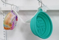 Silicone Double Bol D'été Mangeoire Lente Pliable Portable Chien Bol D'eau en Forme de Bouteille pour Voyager avec des Chats
