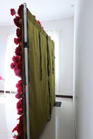 Nouvelle décoration de scène mur Floral classique fleur artificielle mur toile de fond enrouler fleur mur toile de fond