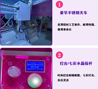 Mesin Cakar Mini Warna Pink, Dioperasikan dengan Koin, Penangkap Boneka, Peralatan Vending Hadiah untuk Pusat Perbelanjaan, Pusat Permainan Arcade, dan Hiburan