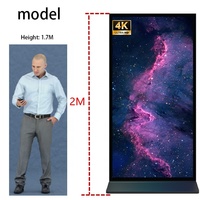 Écran LCD Totem publicitaire sur pied 32 pouces Android avec fonction écran partagé pour ascenseur