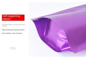 Sachets refermables en aluminium mat de qualité <span class=keywords><strong>alimentaire</strong></span>, à fermeture éclair, pour salades, gâteaux, sushis, thé, collations, café - Product Image 6