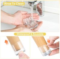 Protège-pieds de chaise transparents en caoutchouc, antidérapants, pour la protection des sols, adaptés aux meubles en bois et en métal
