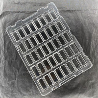 Plateau alvéolé antistatique en PET/ABS transparent, usine source, logo personnalisé, composants électroniques de consommation de précision 0,6-1,2 mm