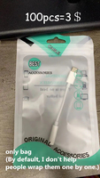 USB-C 3,5mm Kopfhöreradapter AC-Ausgang Handy-Ladung Datenübertragung ABS-Material Kurzschlussschutz 100% OEM