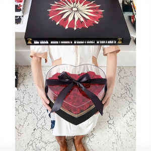 DREA วันวาเลนไทน์ งานแต่งงาน คริสต์มาส ขายส่ง อะคริลิก หรูหรา โปร่งใส ลายภาพนิ่ง ดอกไม้ บรรจุภัณฑ์ รูปหัวใจ - Product Image 3