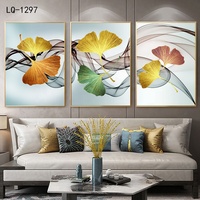 Décoration murale minimaliste en métal avec cadre en aluminium, art sur toile, décoration murale abstraite encadrée, peinture murale pour cadeau d'anniversaire
