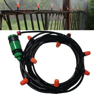 Kit de Riego por Aspersión Naranja, Microaspersor de Plástico de 1/2 Pulgada, Interfaz Ajustable, Eficiente en el Consumo de Agua, Enfriamiento por Nebulización para Jardín Exterior - Product Image 1