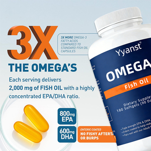 Suplemento de aceite de pescado Omega3 con triple concentración de EPA y DHA para la salud ocular y la visión, en cápsulas blandas, con soporte OEM/ODM y muestra gratuita. - Product Image 6
