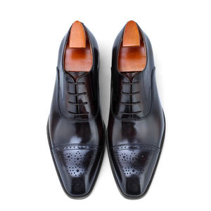 F64-SH2 nuovo elegante classico Brogue Oxford ufficio moda da sposa fatti a mano in vera <span class=keywords><strong>pelle</strong></span> formale <span class=keywords><strong>scarpe</strong></span> da <span class=keywords><strong>uomo</strong></span> - Product Image 4