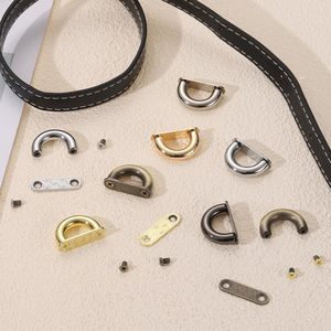 Pack D Ring Connector Buckles Alloy Arch Bridge Buckle Chain Strap Connector With Screws For Bag DIY <b>Leather</b> Craft <b>Backpack</b> Maki - Product Image 5