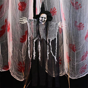 Halloween <span class=keywords><strong>Horreur</strong></span> Squelette Lumineux Pendentif Sorcière Électrique Fantôme Maison Hantée Prop Décor pour Noël - Product Image 3