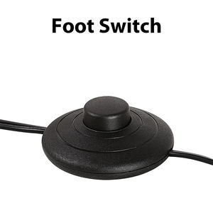 Lampadaire de luxe européen en acier et tissu, ampoule E27 avec interrupteur au <span class=keywords><strong>pied</strong></span>, haute luminosité pour la décoration du salon - Product Image 2