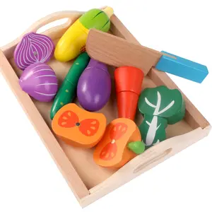 HOYE CRAFT – Simulation de fruits pour enfants, jouet de coupe de nourriture, cuisine en bois, jeu de rôle pour bébé, jouets de maison pour enfants