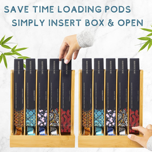 Bamboo <span class=keywords><strong>Coffee</strong></span> Pod Storage Organizer <span class=keywords><strong>Coffee</strong></span> <span class=keywords><strong>Capsule</strong></span> Holder Stand para Cozinha Bancada e Café Estações ou Barras - Product Image 3