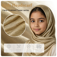 Foulard pour enfants en tissu 1010, prix avantageux, satin gaufré, respirant, léger, polyester, mousseline pour usage quotidien