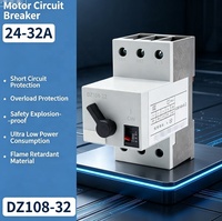 Disjoncteur de protection moteur DZ108-20/32/63 MPCB, protection contre les surcharges et les courts-circuits, montage sur rail DIN, interrupteur de protection moteur