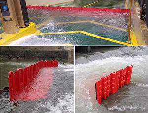 Barrière anti-inondation portable à installation rapide pour garage, porte de maison, en plastique ABS, barrière anti-inondation, panneau d'eau en forme de L, réutilisable - Product Image 4