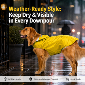 Impermeable para Perros con Capucha y Protección Abdominal, Chaqueta Reflectante para Corgi, Teddy y Perros Medianos y Grandes, para Exteriores - Product Image 2