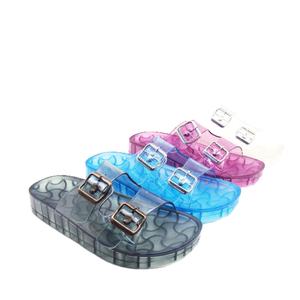 Модные Гладкие Женские шлепанцы из ПВХ, лидер продаж, желе, 2021 новые стильные сандалии, женские шлепанцы, летние унисекс - Product Image 4