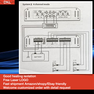 Haut-parleur de porte de <span class=keywords><strong>voiture</strong></span> Ampilifer RMS 55W 4CH Car AMP <span class=keywords><strong>4</strong></span> Channels EQ Peak 5800W Full range Car Amplifier Class AB - Product Image 6