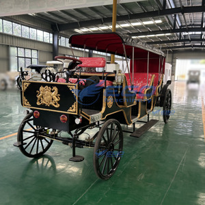 Three <b>Rows</b> of Sightseeing Carriages, Black Electric Carriages and Luxurious Sightseeing Bus Wedding Carriages Sell Well - Product Image 4