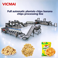 Ligne de production clé en main de chips de banane, machine à faire des chips de plantain pour les petites et grandes usines