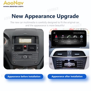 Autoradio pour Mercedes Benz Classe C W204 2008-2014 Écran tactile Android GPS Lecteur multimédia de navigation Système double Qualcomm - Product Image 4