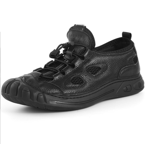 DFS0114 Zapatos Deportivos Ligeros Personalizados para Correr y Hacer Senderismo, de Cuero Vacuno Genuino con Orificios de Ventilación - Product Image 1