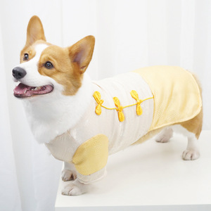 Red And Yellow Tang Suit Cotton-Padded Coat <b>For</b> Dogs <b>Cats</b> Winter Spring Autumn Warm Retro Style Pet <b>Clothes</b> - Product Image 3