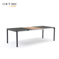 Ensemble table et chaises pliantes modernes, écologiques, imperméables, en aluminium, pour jardin, balcon, café, villa