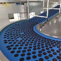 Convoyeur à bande en PVC/PU pour la manutention des produits alimentaires et de boulangerie dans les lignes de traitement et d'emballage automatisées