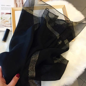 Di lusso delle donne di marca di estate della sciarpa di sciarpe di seta scialli della signora avvolge morbido pashmina femminile Echarpe Designer beach stole bandana - Product Image 6