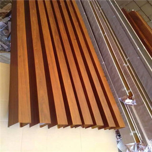 Décoration architecturale en métal avec placage d'aluminium couleur bois personnalisé - Product Image 3