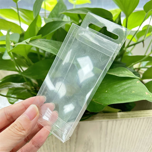 Custom Square PET Transparent Cube Box Frosted PVC Packaging Box Clear Plastic Box