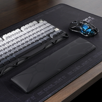 Repose-poignets ergonomique GravaStar 75 % en mousse à mémoire de forme, support en alliage de zinc, design méca, tapis de bureau antidérapant pour le gaming et le bureau