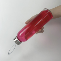 500ml 750ml 1000ml bouteilles en verre de boisson d'eau ronde transparente transparente avec bouchon ruban chaîne Offre Spéciale de gros