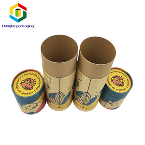 Logotipo de impresión personalizado de copa cilindro tubo de papel Kraft reciclable redondo tubos de cartón - Product Image 2