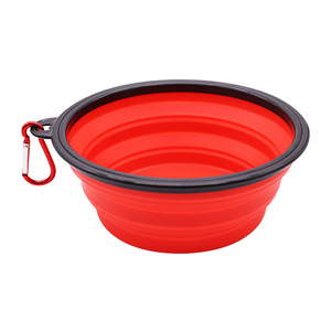Bols pour chiens pliables en silicone non toxique sans BPA lavables au lave-vaisselle bol de voyage extensible pliable portable pour chiens chiots - Product Image 3
