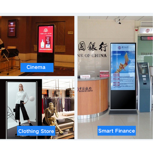 Qtenboard 4k LCD media player 43 49 55 65 inch tầng thường vụ dọc kỹ thuật số biển đôi cảm ứng hai mặt màn hình quảng cáo - Product Image 6